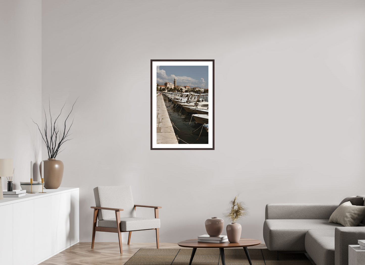 60 x 90 cm, Framed "Port" - Fine Art photography print