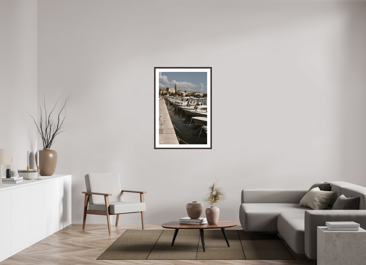 70 x 105 cm, Framed "Port" - Fine Art photography print