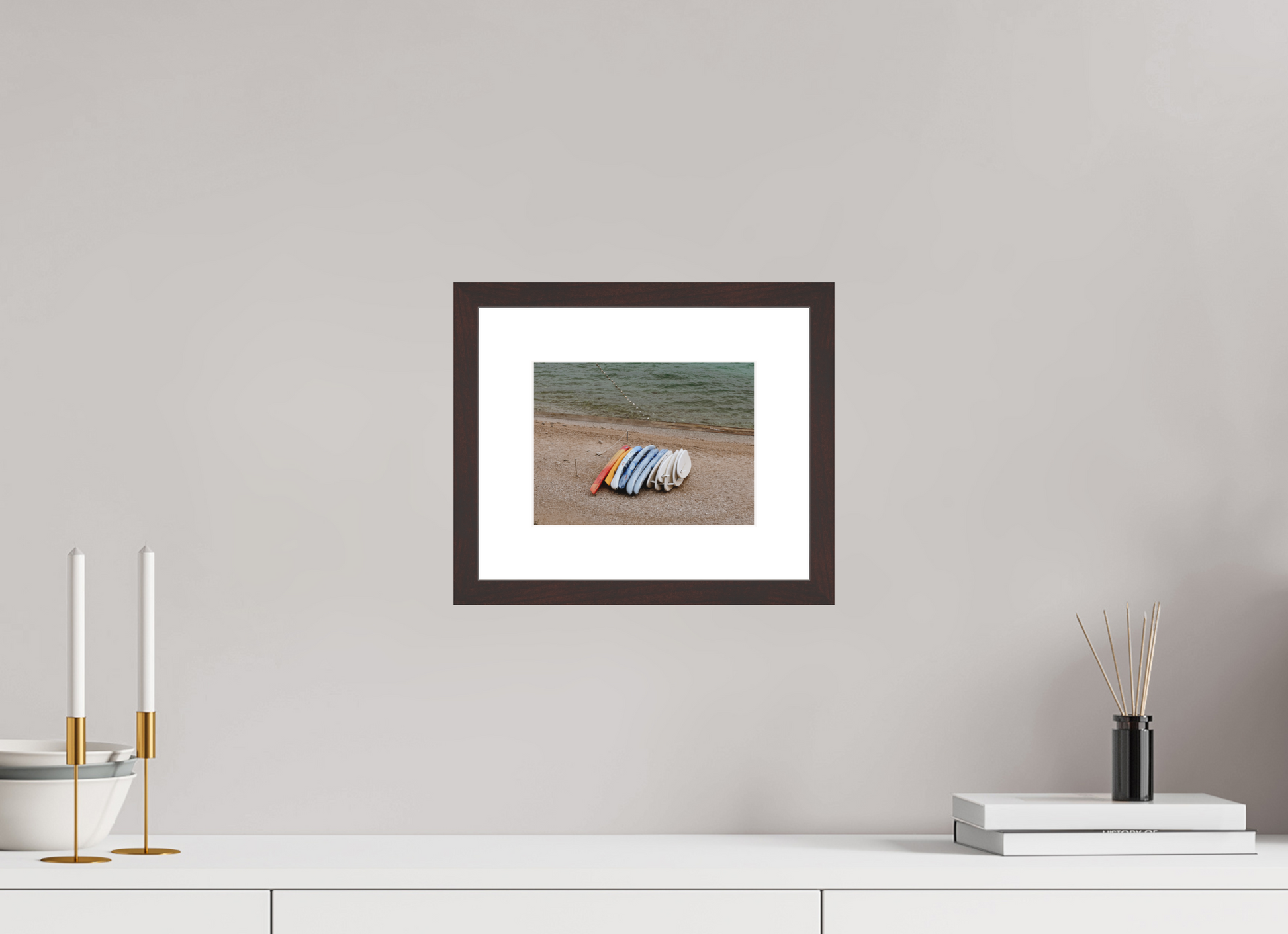 20 x 15 cm, Fine art paper framed "Surf" - Fine Art photography print